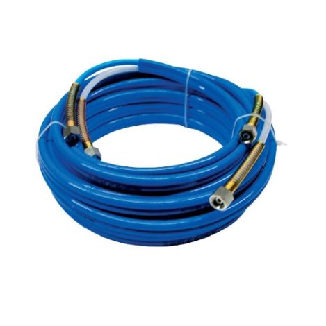 LOW PRESSURE TWIN HOSE - 1/4" ID FLUID & 1/4" ID AIR - 25FT (Fluid Fittings: FBE - 3/8" NPSM)